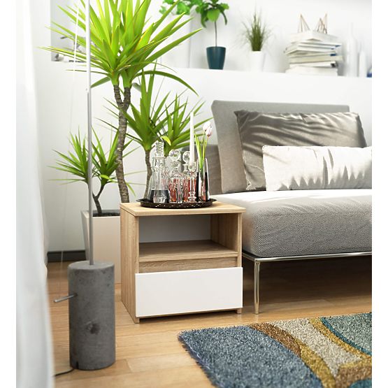 COMODĂ CL1 PK STEJAR SONOMA / ALB