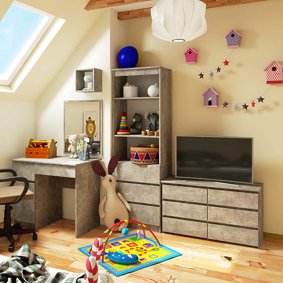 COMODĂ CL100 6SZ PK BETON