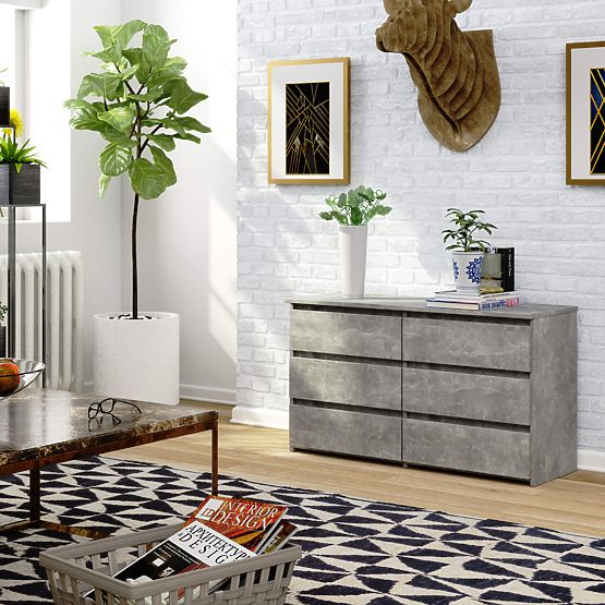 COMODĂ CL100 6SZ PK BETON