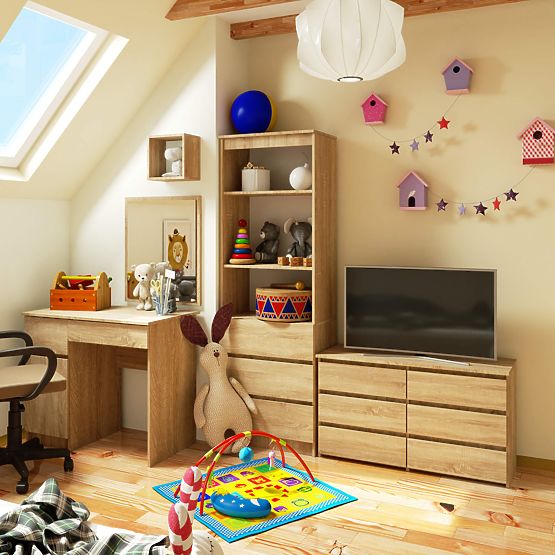 COMODĂ CL100 6SZ PK STEJAR SONOMA