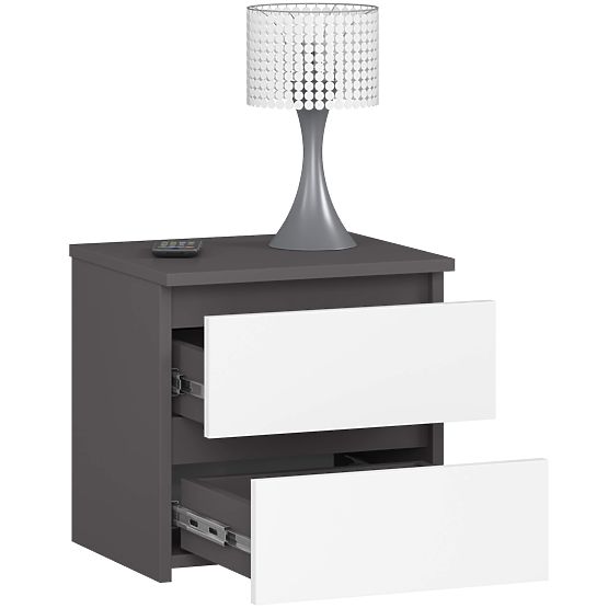 COMODĂ CL2 2SZ CLP PK GRAFIT GRI / ALB