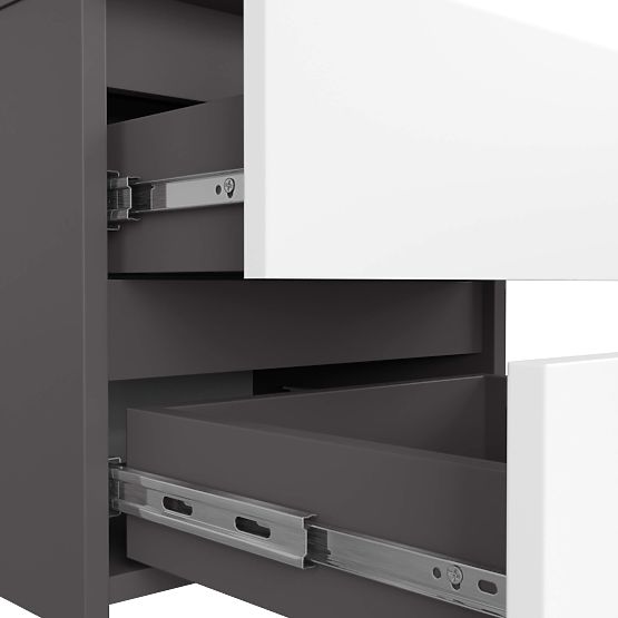 COMODĂ CL2 2SZ CLP PK GRAFIT GRI / ALB