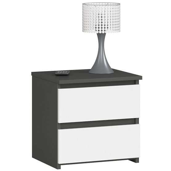 COMODĂ CL2 2SZ CLP PK GRAFIT GRI / ALB