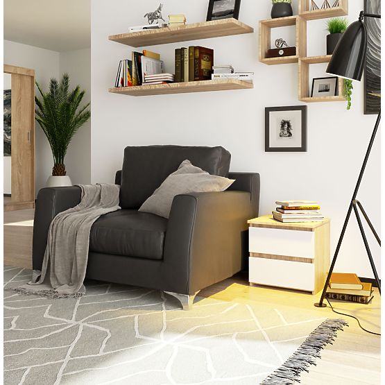 COMODĂ CL2 2SZ CLP PK STEJAR SONOMA / ALB