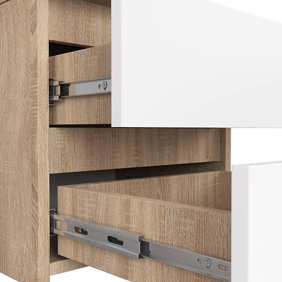 COMODĂ CL2 2SZ CLP PK STEJAR SONOMA / ALB