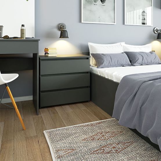 COMODĂ CL3 3SZ CLP PK GRAFIT GRI