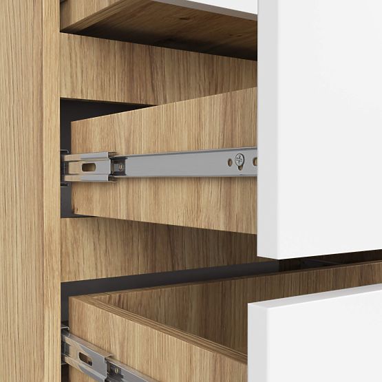 COMODĂ CL3 3SZ CLP PK STEJAR ARTISAN / ALB