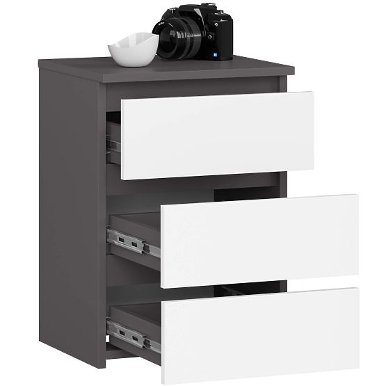 COMODĂ CL3/40 GRI GRAFIT / ALB