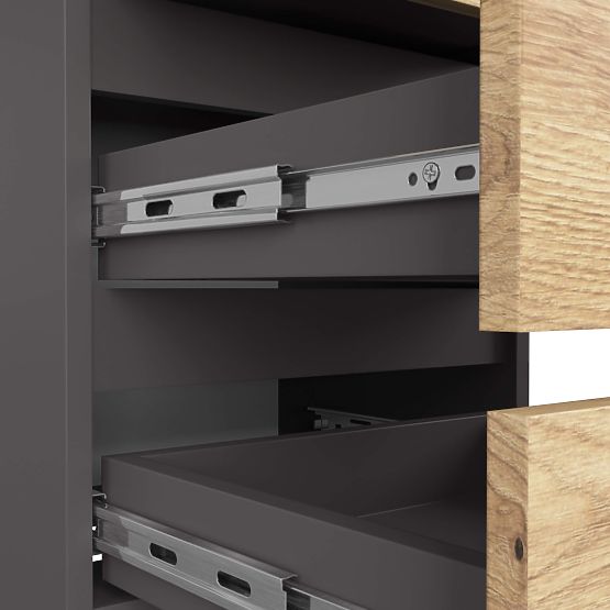 COMODĂ CL3/40 PK GRAFIT GRI / STEJAR ARTISAN