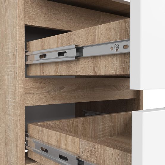 COMODĂ CL3/40 PK STEJAR SONOMA / ALB