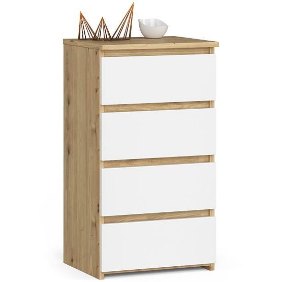 COMODĂ CL4 PK STEJAR ARTISAN / ALB