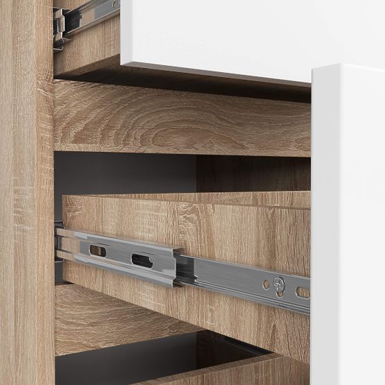 COMODĂ CL4 PK STEJAR SONOMA / ALB