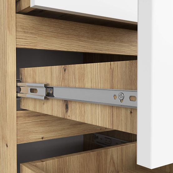 COMODĂ CL5 PK STEJAR ARTISAN / ALB