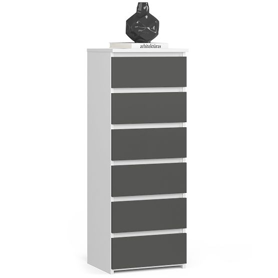 COMODĂ CL6 PK ALBĂ / GRI