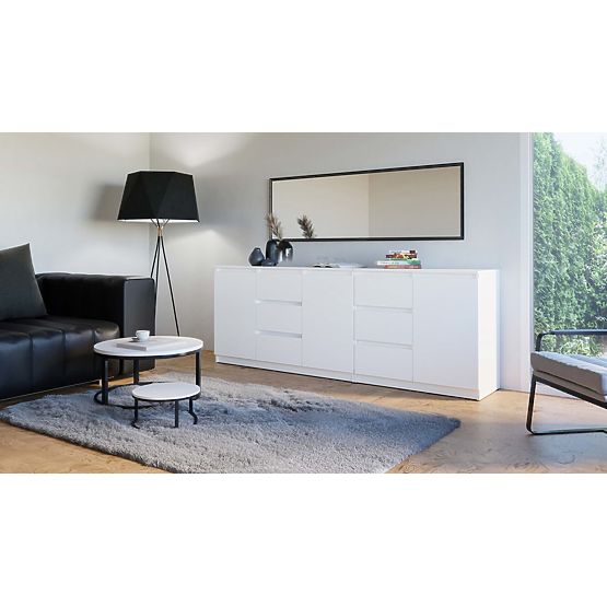 Comodă COSTA 1D3S/2D3S ALBĂ