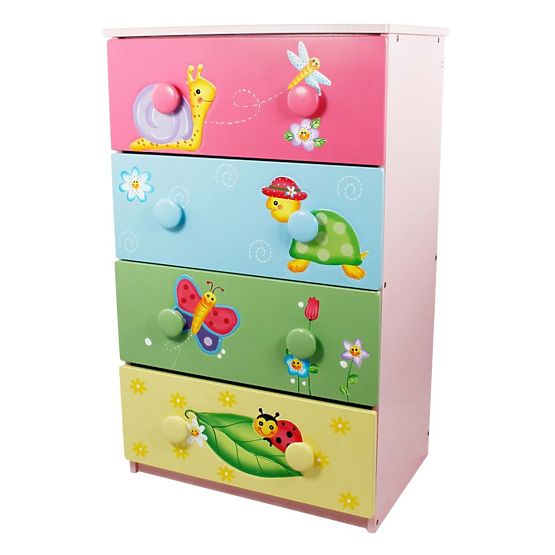 Comodă cu sertare Grădina Magică - dulap pentru copii