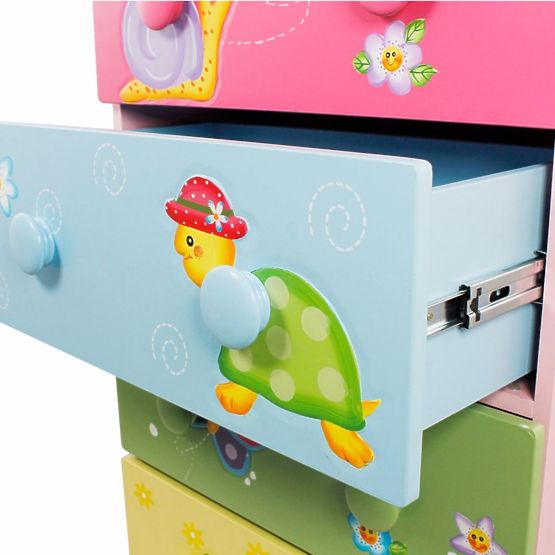 Comodă cu sertare Grădina Magică - dulap pentru copii