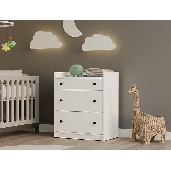 Comodă HOUSTON ALBĂ