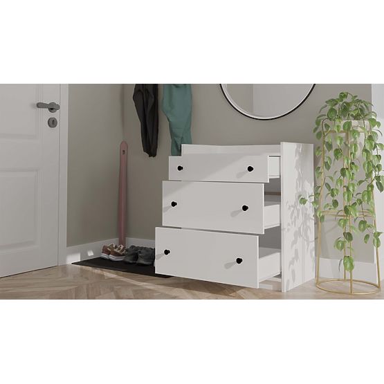 Comodă HOUSTON ALBĂ