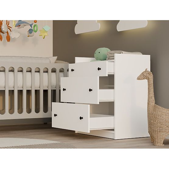 Comodă HOUSTON ALBĂ