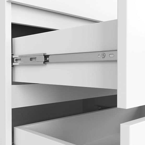 COMODĂ K 140 cm 6 SERTARE PK ALBĂ