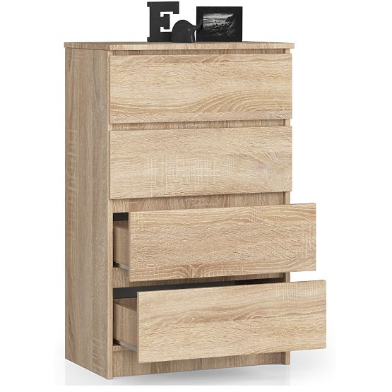 COMODĂ K 60 cm 4 SERTARE PK STEJAR SONOMA