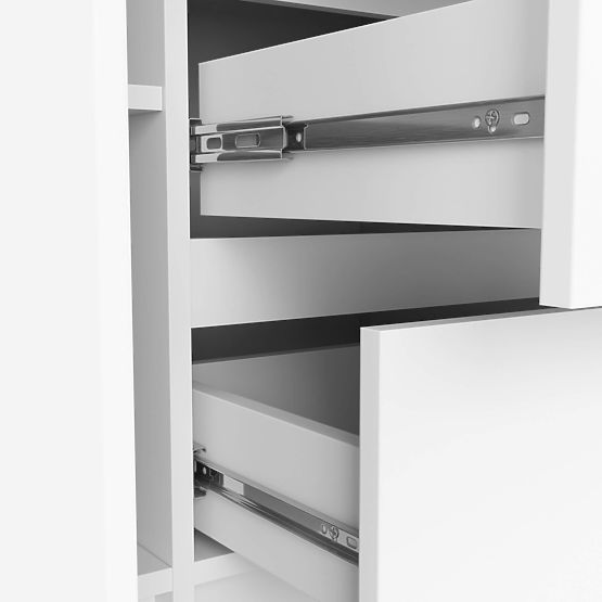 COMODĂ K100 2D 3SZ PK ALBĂ