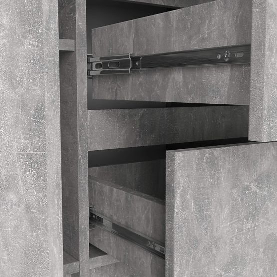 COMODĂ K100 2D 3SZ PK BETON