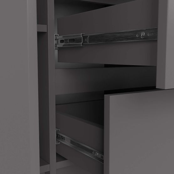 COMODĂ K100 2D 3SZ PK GRAFIT GRI