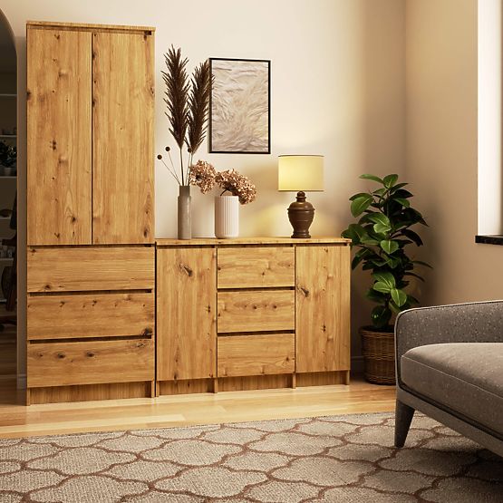 COMODĂ K100 2D 3SZ PK STEJAR ARTISAN