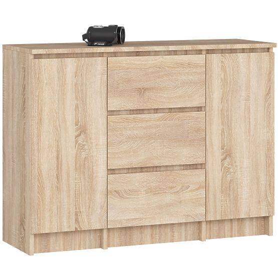 COMODĂ K100 2D 3SZ PK STEJAR SONOMA