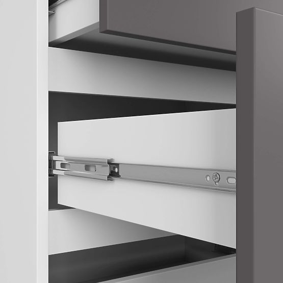 COMODĂ K120 10SZ CLP PK ALBĂ / GRI