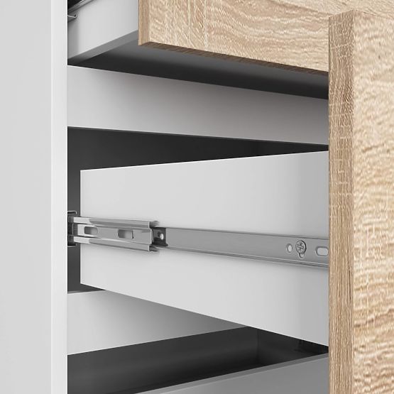 COMODĂ K120 10SZ CLP PK ALBĂ / SONOMA