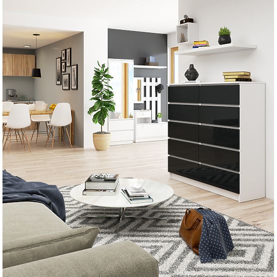 COMODĂ K120 10SZ CLP PK GRAFIT LUCIOASĂ