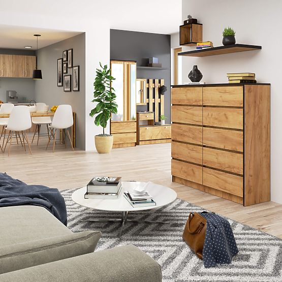 COMODĂ K120 10SZ CLP PK STEJAR CRAFT