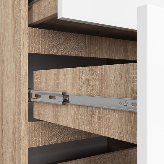 COMODĂ K120 10SZ CLP PK STEJAR SONOMA / ALB