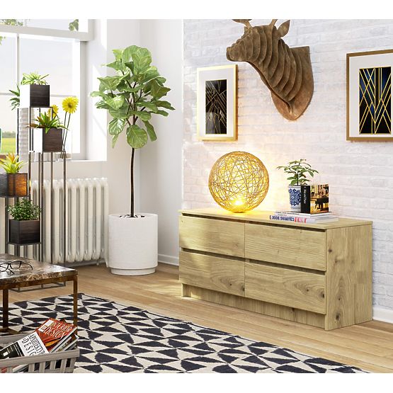 COMODĂ K120 4SZ CLP PK STEJAR ARTISAN