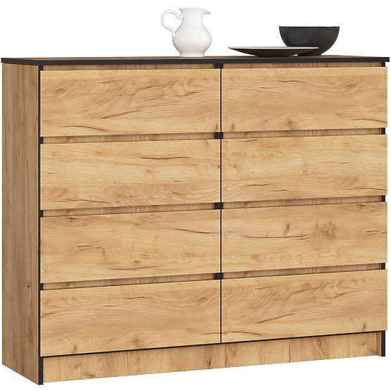 COMODĂ K120 8SZ CLP PK STEJAR CRAFT