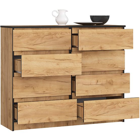 COMODĂ K120 8SZ CLP PK STEJAR CRAFT