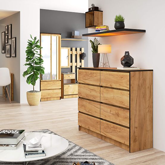 COMODĂ K120 8SZ CLP PK STEJAR CRAFT