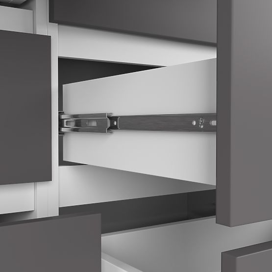 COMODĂ K120 8SZ PK ALBĂ / GRI