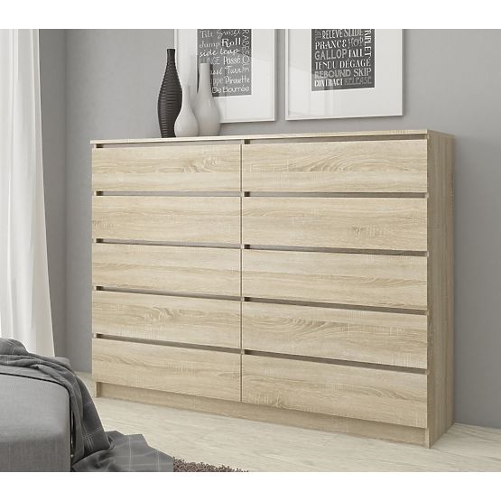 COMODĂ K140 10SZ CLP PK STEJAR SONOMA