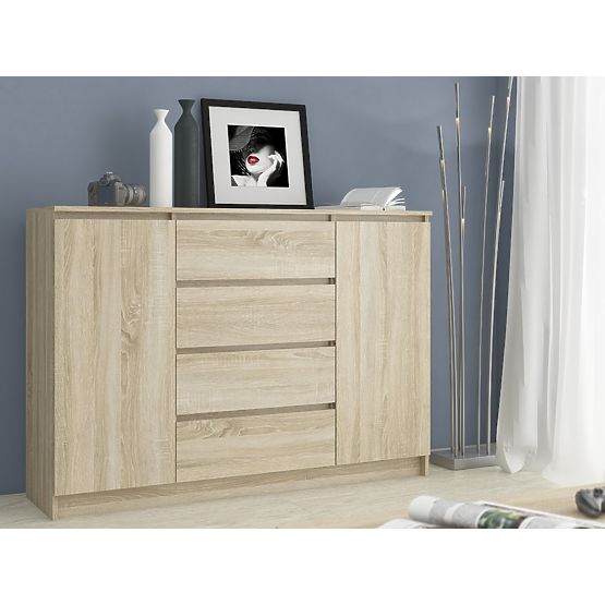 COMODĂ K140 2D 4SZ CLP PK STEJAR SONOMA