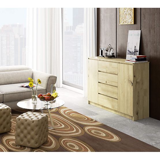 COMODĂ K140 2U 4S CLP PK STEJAR ARTISAN