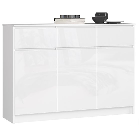 COMODĂ K140 3D 3SZ CLP PK ALB LUCIOAS