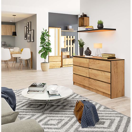 COMODĂ K140 6SZ CLP PK STEJAR CRAFT