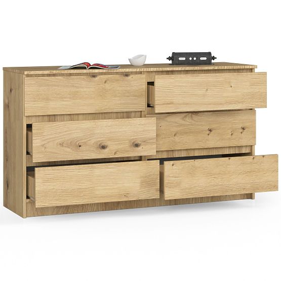 COMODĂ K140 6SZ CLP STEJAR ARTISAN