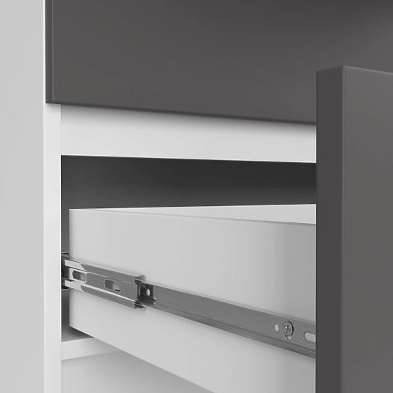 COMODĂ K160 10SZ CLP PK ALBĂ / GRI