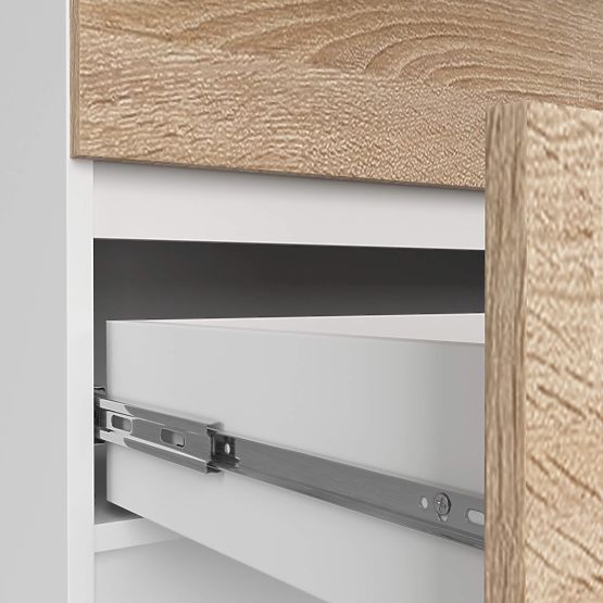 COMODĂ K160 10SZ CLP PK ALBĂ / SONOMA