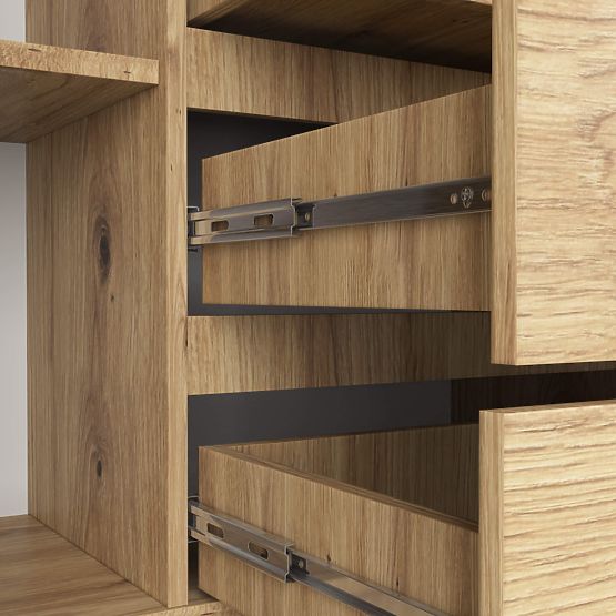 COMODĂ K160 2D 4SZ CLP PK STEJAR ARTISAN